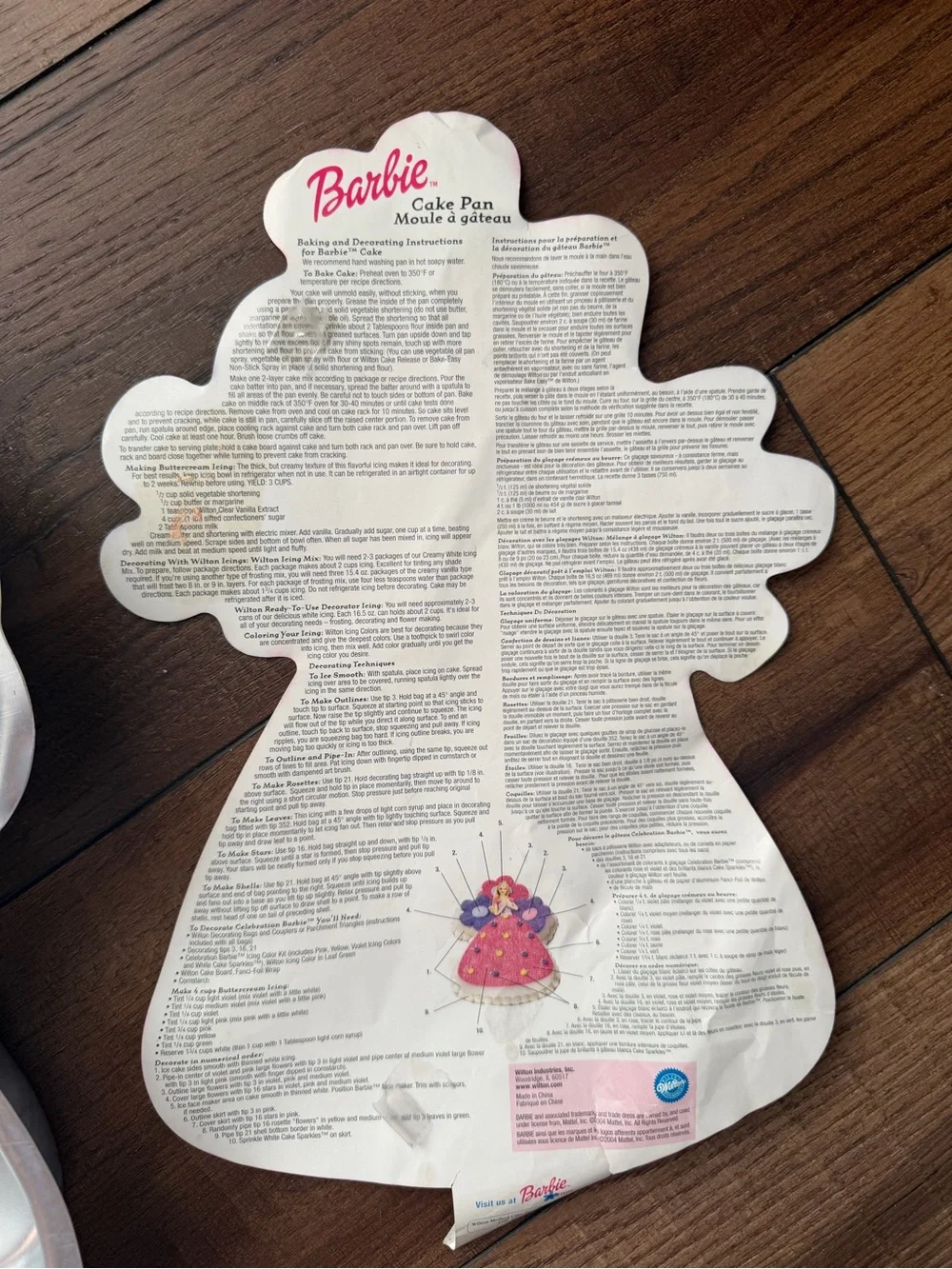 Wilton Barbie Cake Pan Mold 2105-8934 2004